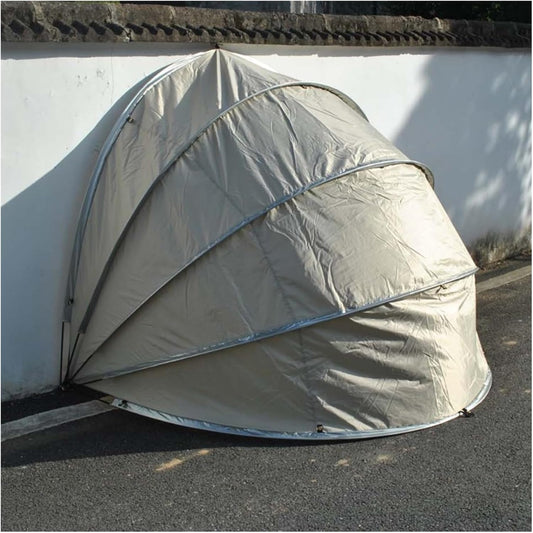 GENERIC Abri à Vélos, Housse Imperméable Pour 2 Vélos - Solution De Rangement Extérieur, Abri Transparent Pour Vélos, Fixation Murale, Protection Durable Et Résistante Aux Intempéries