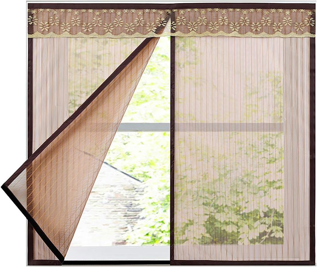  Magnetic Insect Screen For Windows With Insect Protection Magic Tape, Black, 120 X 120 Cm