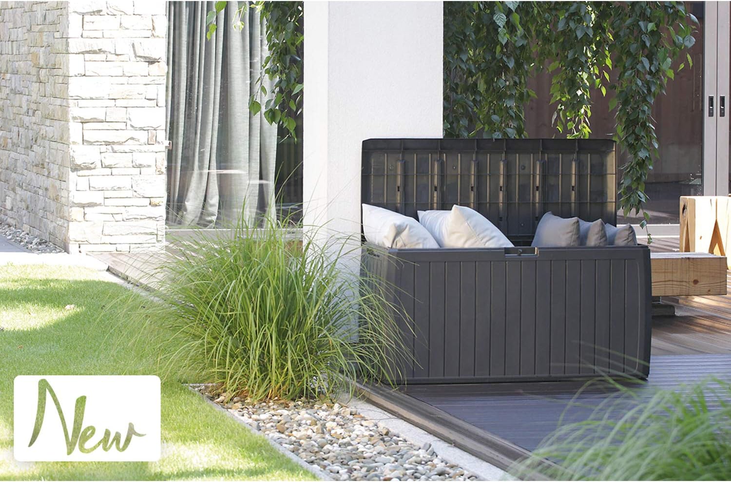  Prosperplast Boîte De Jardin Boxe Board 290L Anthracite