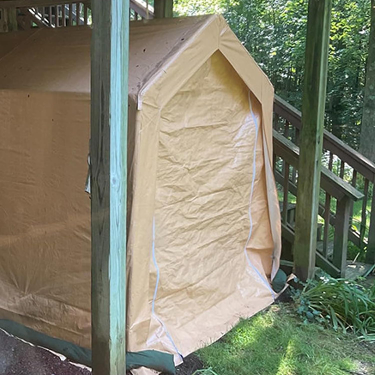 GENERIC Abri à Vélos Imperméable Pour Le Rangement Extérieur - Style Crête, Résistant Au Vent, Protection Toutes Saisons Pour Motos, Outils De Jardin, Jouets Et Tondeuses à Gazon (1,8 X 3 X 2 M)