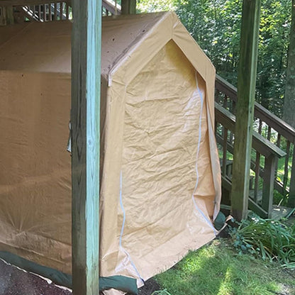 GENERIC Abri à Vélos Imperméable Pour Le Rangement Extérieur - Style Crête, Résistant Au Vent, Protection Toutes Saisons Pour Motos, Outils De Jardin, Jouets Et Tondeuses à Gazon (1,8 X 3 X 2 M)