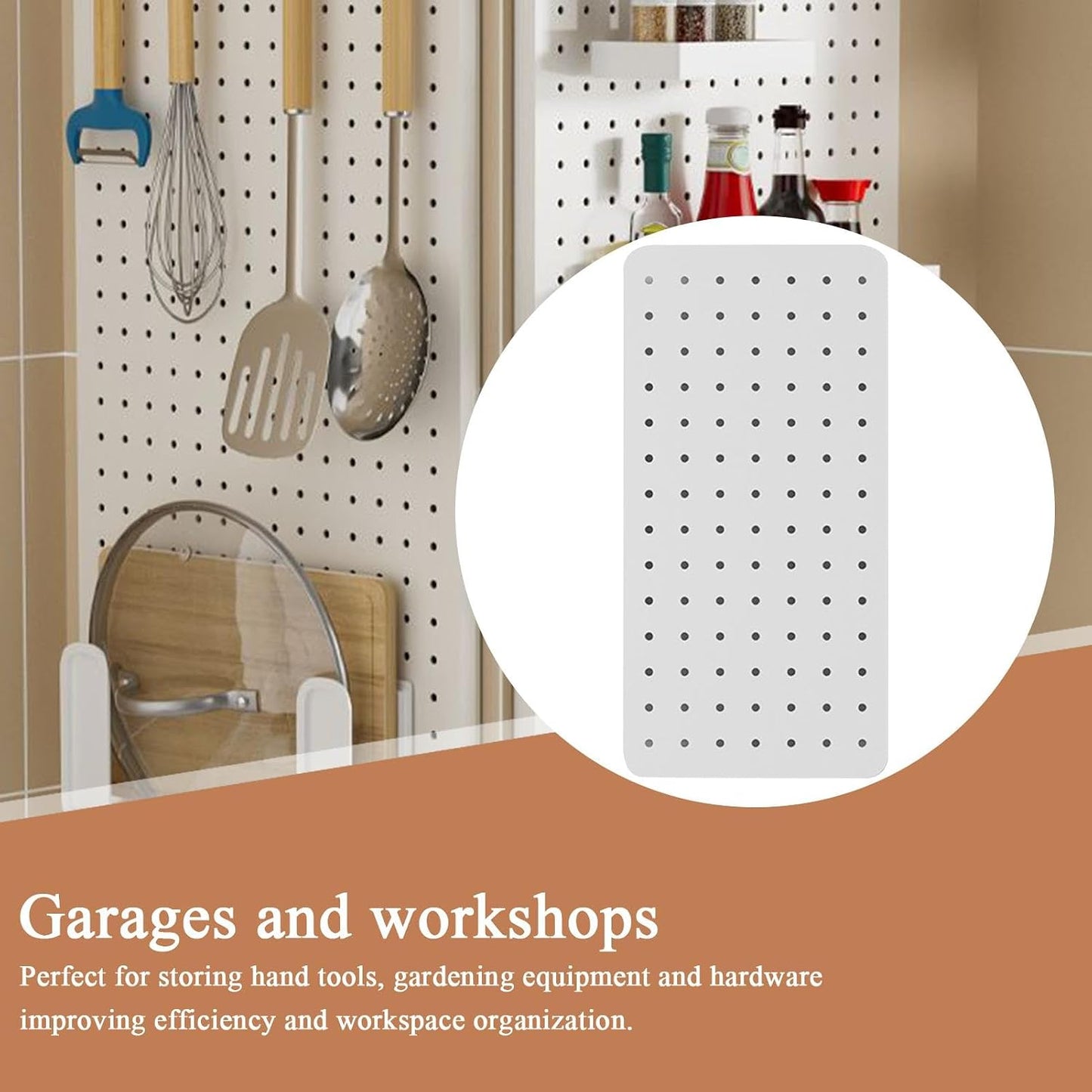  Panneaux Perforés En Métal – Organisation Murale Pour Cuisine, Gain De Place, Panneaux D'affichage Pour Garage, Atelier