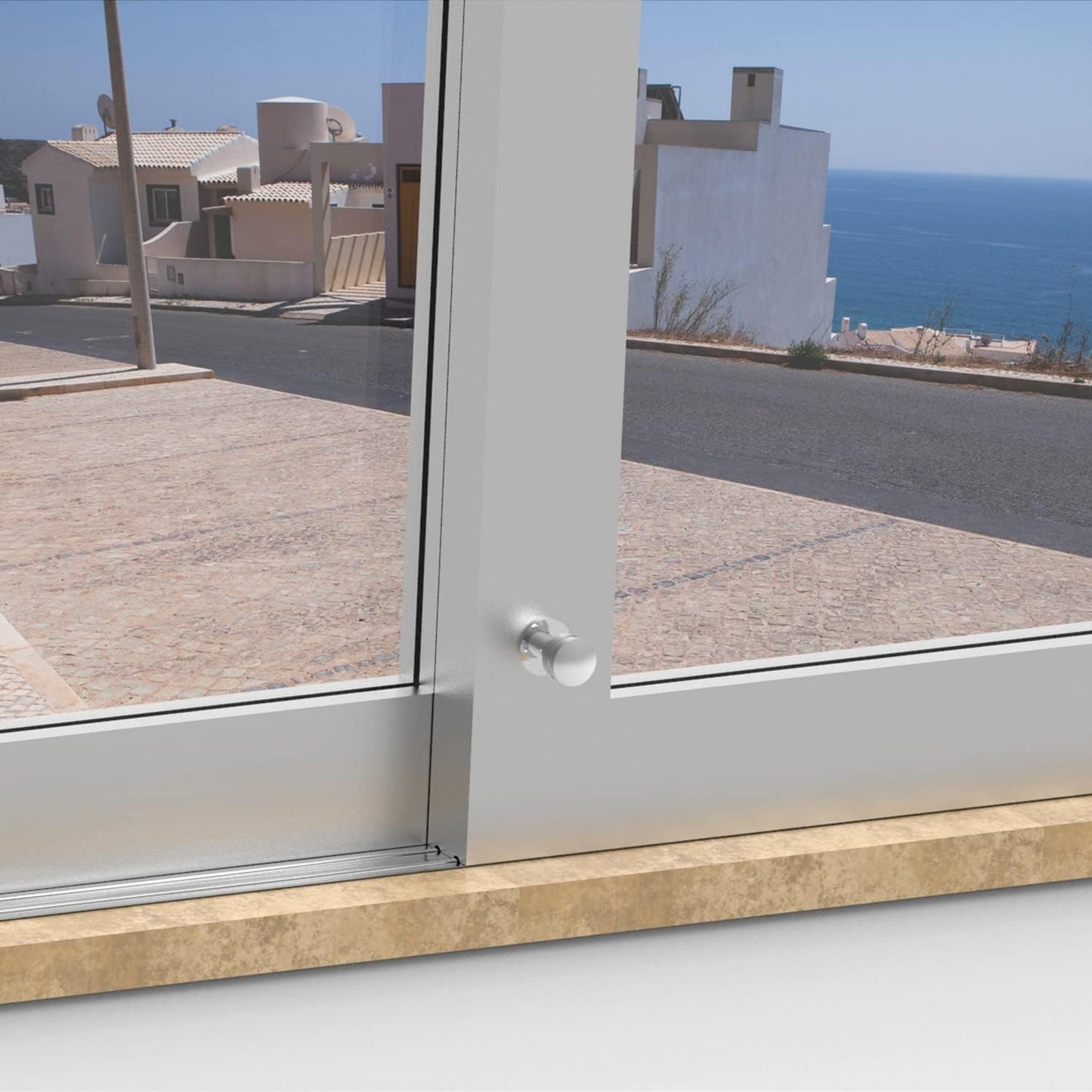  Amig - Goupille De Verrouillage Pour Fenêtres Courroies En Bois Ou Aluminium Mod.40 | Convient Pour Sécuriser Les Stores | Fermeture De Sécurité Zamak Finition Noire | Dimensions : Ø 30 X 152 Mm