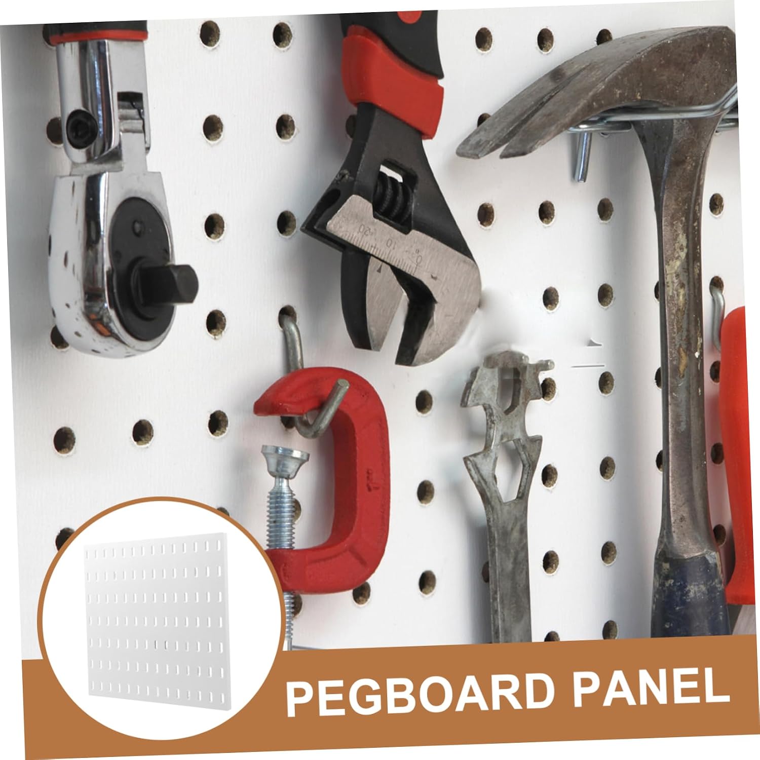  Gatuida Panneau Perforé Mural Organisateur Pratique Support De Rangement Ajustable Sans Perçage Pour Atelier Cuisine Et Décoration Intérieure
