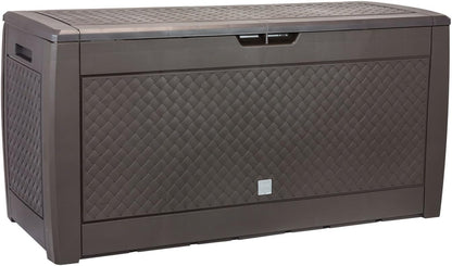 Prosperplast Boîte De Jardin 310 Litres Boxe Matuba Couleur Chocolat 119 X 48 X 60 Cm