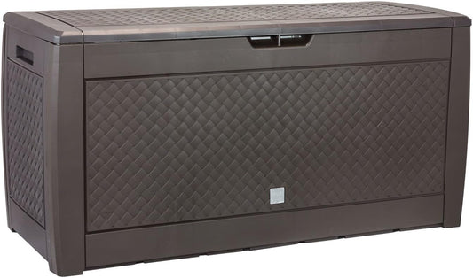 Prosperplast Boîte De Jardin 310 Litres Boxe Matuba Couleur Chocolat 119 X 48 X 60 Cm