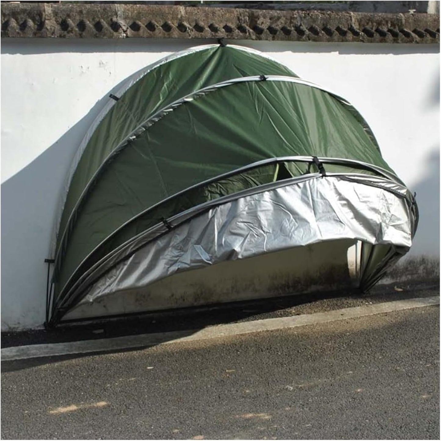 GENERIC Abri à Vélos, Tente De Rangement Extérieure Pour 2 à 5 Vélos Et Motos - Abri De Jardin Résistant Aux Intempéries Pour Tondeuses Et équipements - Abri à Vélos Durable Et Spacieux