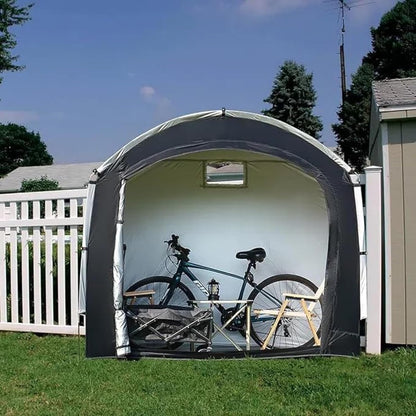  Abri De Rangement Pour Vélo, Abri De Rangement Portable Extérieur Pour Vélo Avec Tissu Oxford 210D PU4000 Imperméable Pour 2/3/4/6/8 Vélos, Abri Pour Moto, Outils De Jardin, Jouets, Pelouse