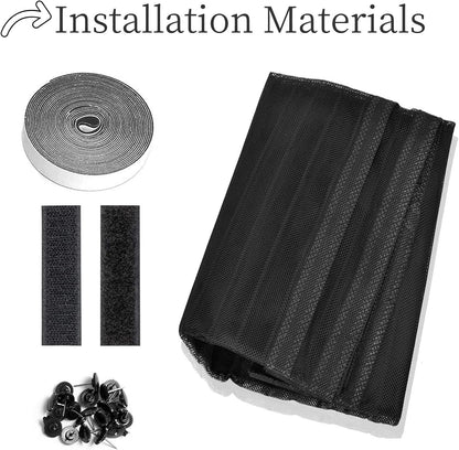  Mosquito Net Window Without Drilling 69 X 105 Cm Powerful Magnets Automatic Magnetic Mosquito Net Door For Corridors Patio, Black