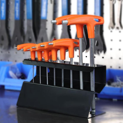  Organiseur De Clés – Support Mural Hexagonal En Acier Inoxydable Pour Garage, Atelier Avec Fonction D'économie D'espace, Porte-outils Pour Réparation De Maison, Salon, Magasin, Solution D'organisation
