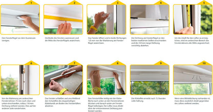  Schellenberg 46606 Plus Window Aerator, White, Mounting Without Drilling, Energy Saving And Heating Costs, Mould Prevention