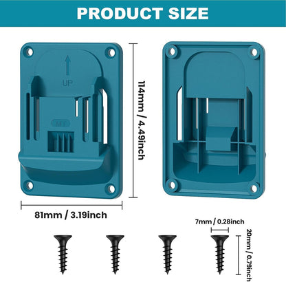  Support De Perceuse – Porte-outils électriques Robuste | Support De Fixation Pour Perceuse électrique, Fixation Murale, Organiseur Pour Outils Sans Fil 18 V 14,4 V | ABS 8,1 X 11,4 Cm | Rangement