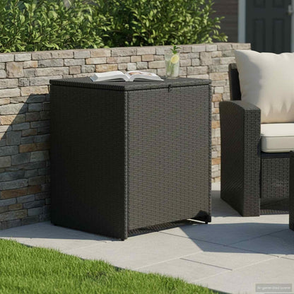  Coffre à Coussins En Acier 55 X 55 X 69 Cm Résistant Aux Intempéries Avec Pieds Réglables, Boîte De Rangement D'extérieur Pour Jardin, Terrasse, Balcon, Imperméable, Boîte De Rangement Stable
