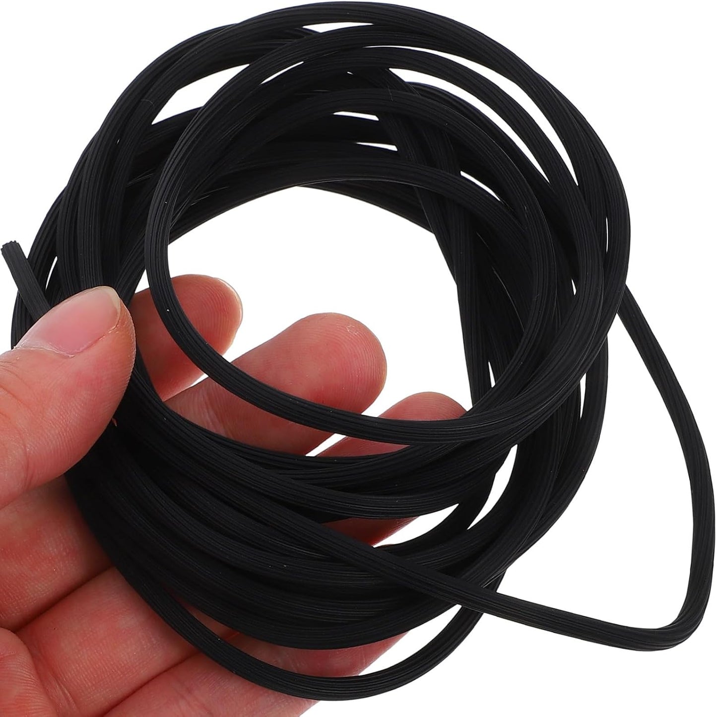  Zerodeko Bande PVC Légère Et Facile D'entretien Pour Moustiquaire De Fenêtre Noire, Jonc De Retenue Solide Adapté Aux Accessoires De Quincaillerie De Fenêtre