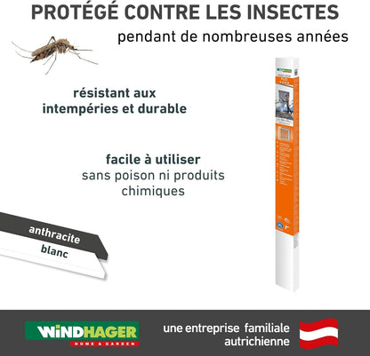  Windhager 03389 Magnetic Window Mosquito Net 100 X 120 Cm No Drilling Magnetic Mosquito And Insect Protection For Windows Easy Installation Anthracite