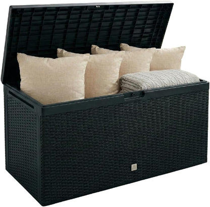 Prosperplast BOXE RATO PLUS 290L. Coffre De Jardin, Dimensions (mm) 1140x470x594, Couleur Anthracite