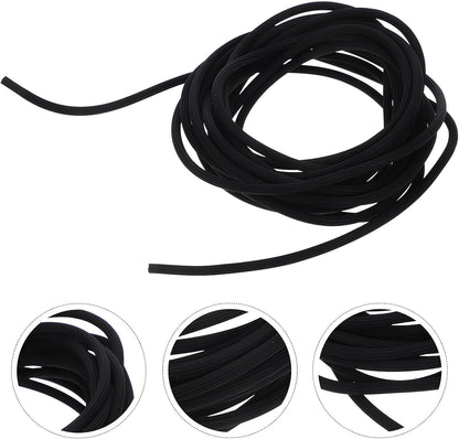  Zerodeko Bande PVC Légère Et Facile D'entretien Pour Moustiquaire De Fenêtre Noire, Jonc De Retenue Solide Adapté Aux Accessoires De Quincaillerie De Fenêtre