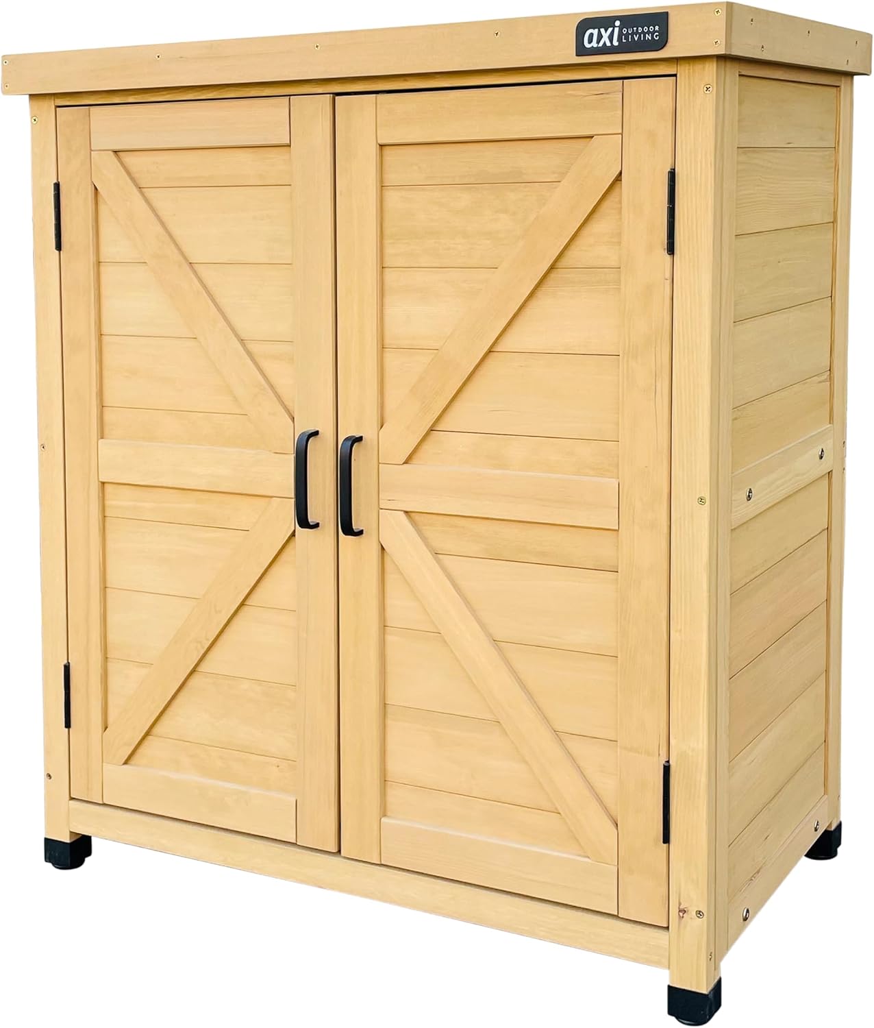  AXI Felix Armoire De Jardin En Bois Marron - 80 X 45 X 93 Cm | Armoire Exterieur, Armoire à Outils Pour Le Jardin Avec étagère/Meuble Exterieur Rangement Pour Le Jardin