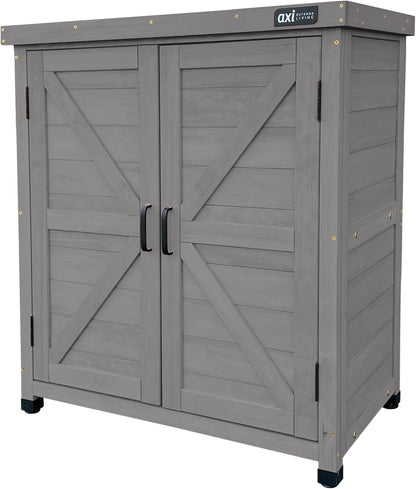  AXI Felix Armoire De Jardin En Bois Marron - 80 X 45 X 93 Cm | Armoire Exterieur, Armoire à Outils Pour Le Jardin Avec étagère/Meuble Exterieur Rangement Pour Le Jardin
