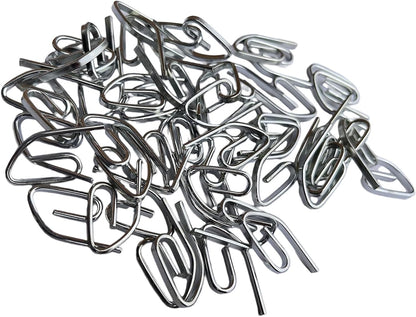  Lot De 50 Crochets En Métal Robuste Haute Performance Pour Rideaux Portables Pour Les Amateurs De Maison Et Les Décorateurs D'intérieur, Quincaillerie De Fenêtre De Bureau