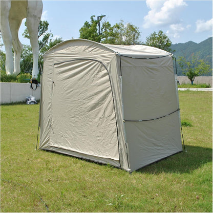 GENERIC Abri à Vélo Imperméable Pour Le Rangement Extérieur, Avec Fenêtres D'aération, Facile à Plier, Dimensions 220 X 150 X 185 Cm – Idéal Pour Protéger Vélos Et équipements.