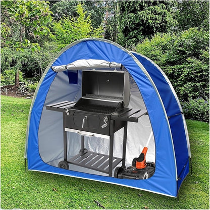 GENERIC Abri De Rangement Pour Vélos, Housse Imperméable Pour Vélos - Garage De Rangement Extérieur Portable Pour Motos, Outils De Jardin Et Tondeuses à Gazon - Dimensions : 200 X 80 X 165 Cm