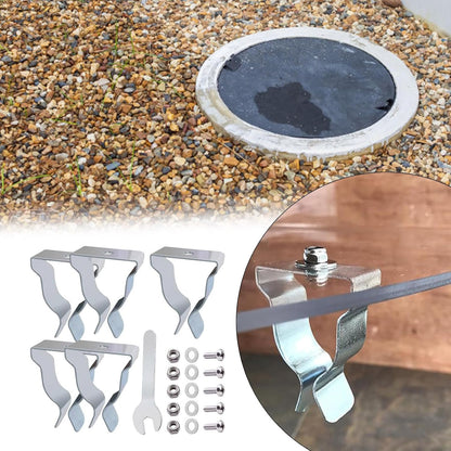  Lot De 5 Kits De Quincaillerie De Fenêtre Pour Puits De Fenêtre - Clip De Rechange Pour Ressort Durable