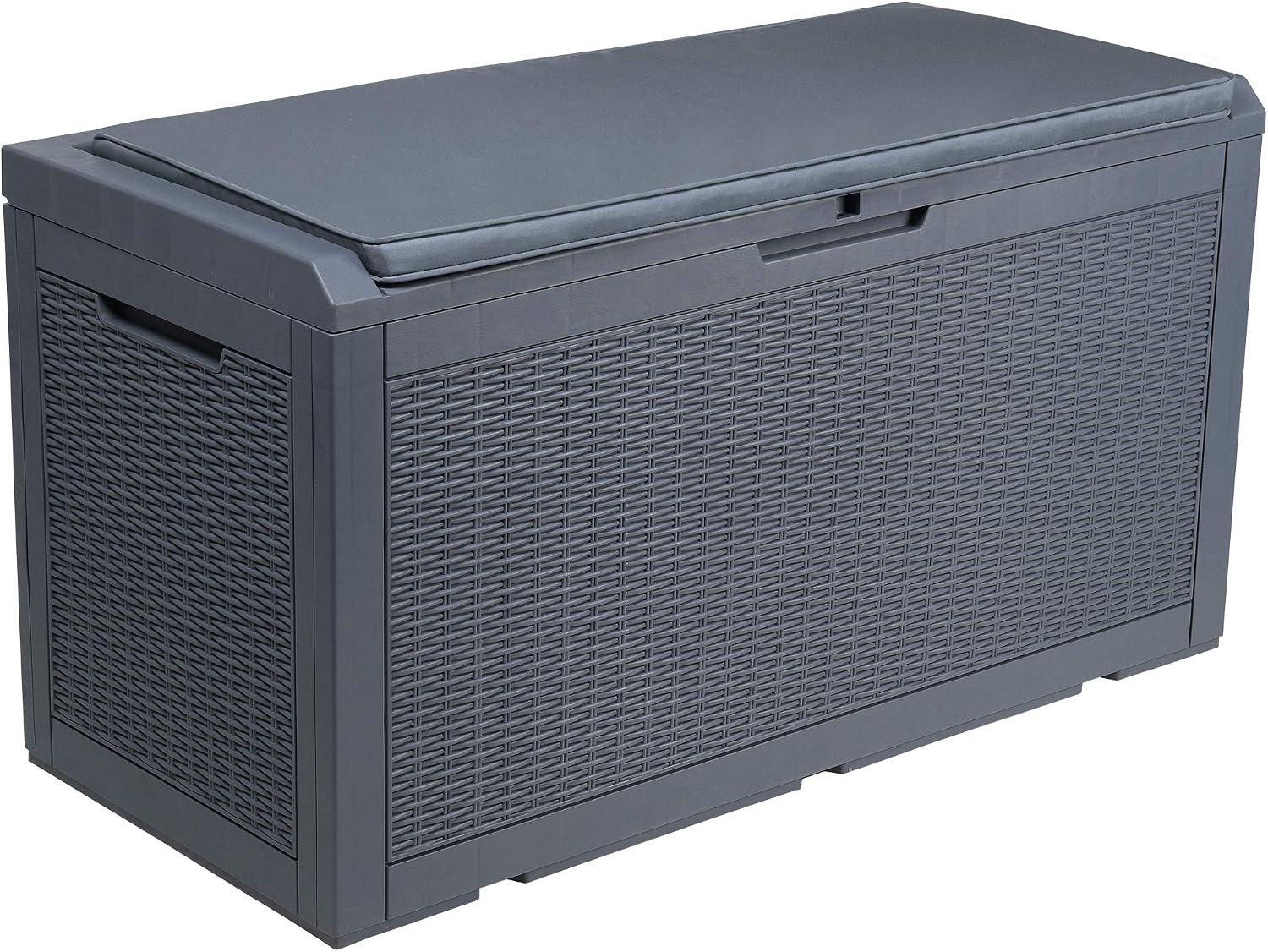  YITAHOME Grand Boîte De Rangement Extérieure En Résine De 380L Avec Pour Meubles De Patio, D'extérieur, Outils De Jardin Et Fournitures De Piscine - Étanche, Verrouillable