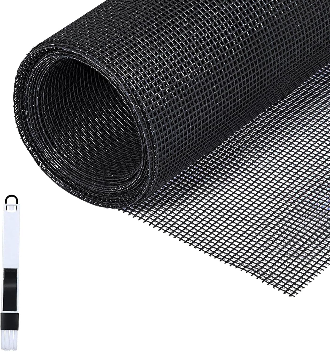  Fillis Window Fly Screen 150 X 300 Cm Fibreglass Insect Screen By The Metre DIY With Cleaning Brush, Mosquito Net For Windows, Balcony Door And Living Room, Grey