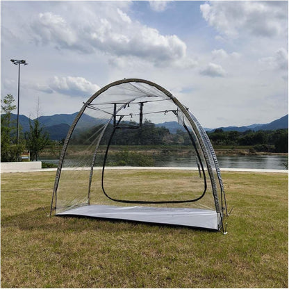 GENERIC Abri à Vélo Imperméable - Solution De Rangement Extérieur, Résistant Aux Déchirures, Pliable Avec Fenêtres D'aération, Idéal Pour Les Vélos, Dimensions 220 X 150 X 185 Cm (C)