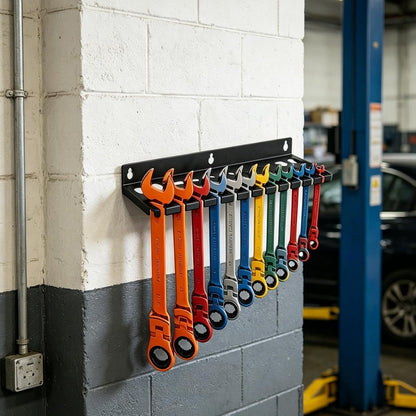  Supports Et Organiseurs Muraux De Clés,12 Fentes En Fer Robuste Et Gain De Place,Organiseur D'angle à Suspendre Pour Outils | Pour Tournevis Hexagonaux Cliquet Cutter Ciseaux Maison Garage Atelier Esp