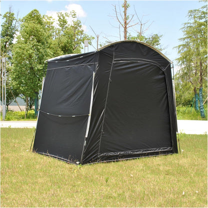 GENERIC Abri De Rangement Pour Vélos, Tente Portable Et Imperméable Pour Vélos – Garage De Rangement Extérieur Pour Motos, Outils De Jardin Et Tondeuses à Gazon – Dimensions : 220 X 150 X 185 Cm – D