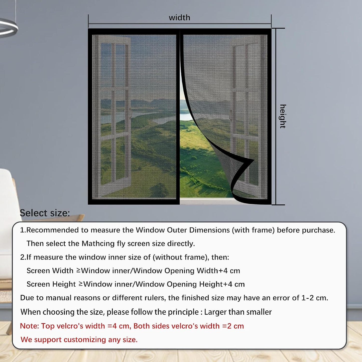  Mosquito Net Door Window 103 X 99 Cm Magnetic Mosquito Net Door Easy To Install Without Drilling For Windows Or White
