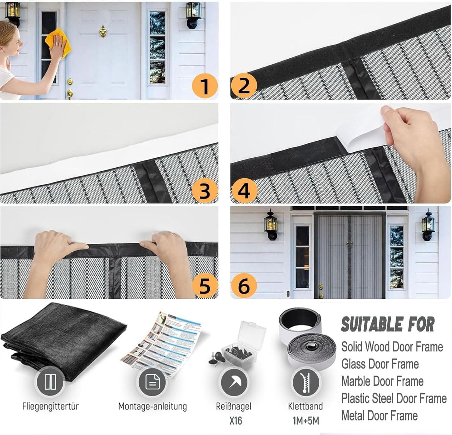  Magnetic Mosquito Net Window 100 X 110 Cm Top And Bottom Magnetic Seal With Automatic Closure Magnetic Window Mosquito Net For Windows Of Various Types, Grey