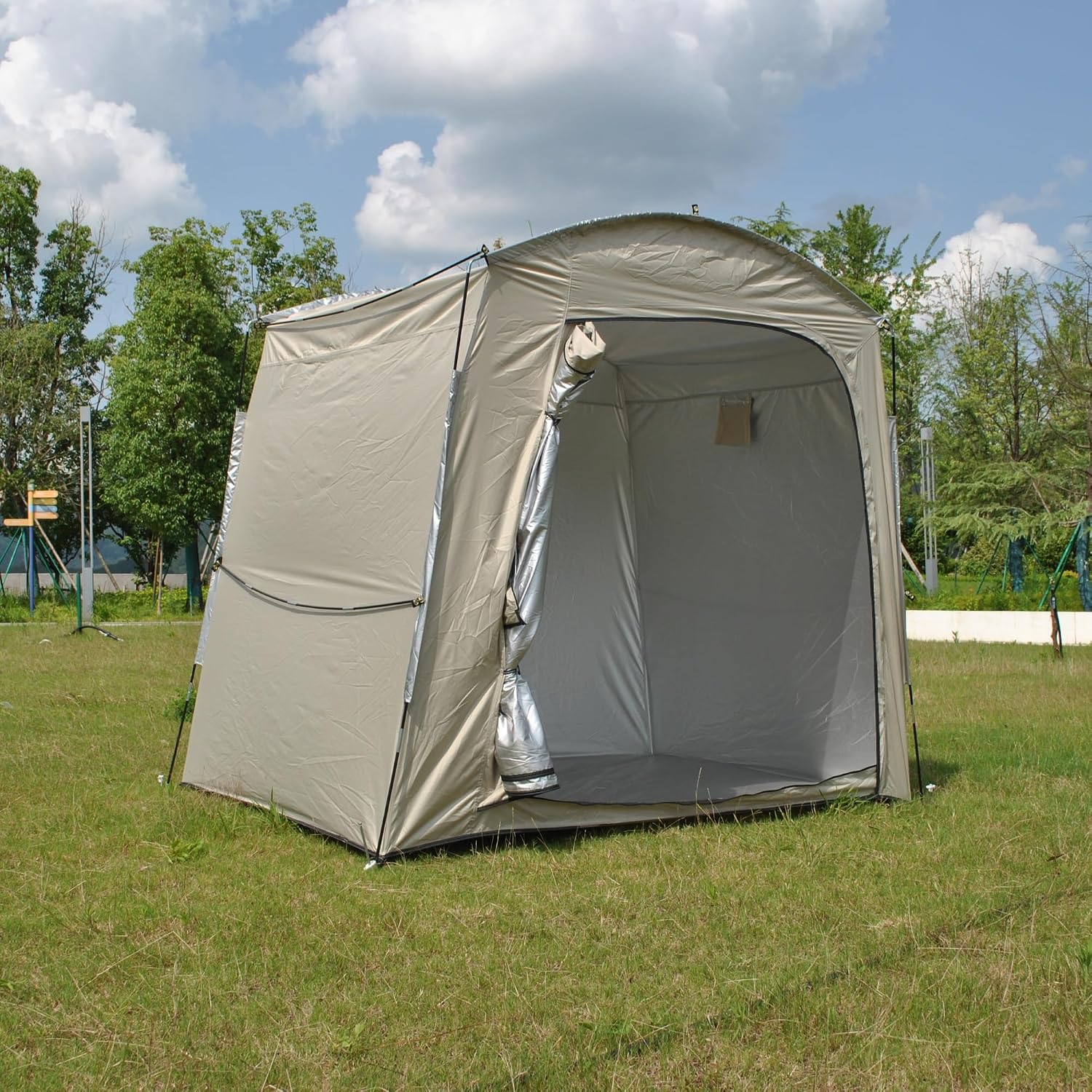 GENERIC Abri De Rangement Pour Vélo, Imperméable, Pour Le Rangement Extérieur – Abri Pliable Pour Moto Et Outils De Jardin, Dimensions 220 X 150 X 185 Cm, Idéal Pour Protéger Tondeuse à Gazon Et AUT