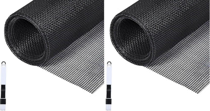  Fillis Window Fly Screen 150 X 300 Cm Fibreglass Insect Screen By The Metre DIY With Cleaning Brush, Mosquito Net For Windows, Balcony Door And Living Room, Grey