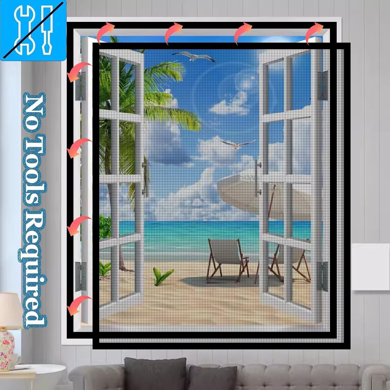  Mosquito Net With Sliding Window 90 X 120 Cm Black Fiberglass Window For Living Room Kitchen Bay Window