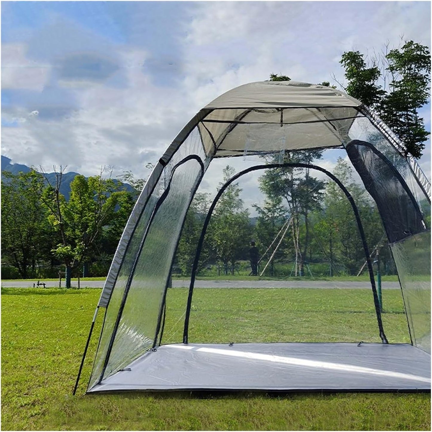 GENERIC Abri De Rangement Pour Vélos, Housse De Garage Portable Et Imperméable Pour Vélos - Abri De Rangement Extérieur Pour Motos, Outils De Jardin, Jouets Et Tondeuses à Gazon - Protection Transpa