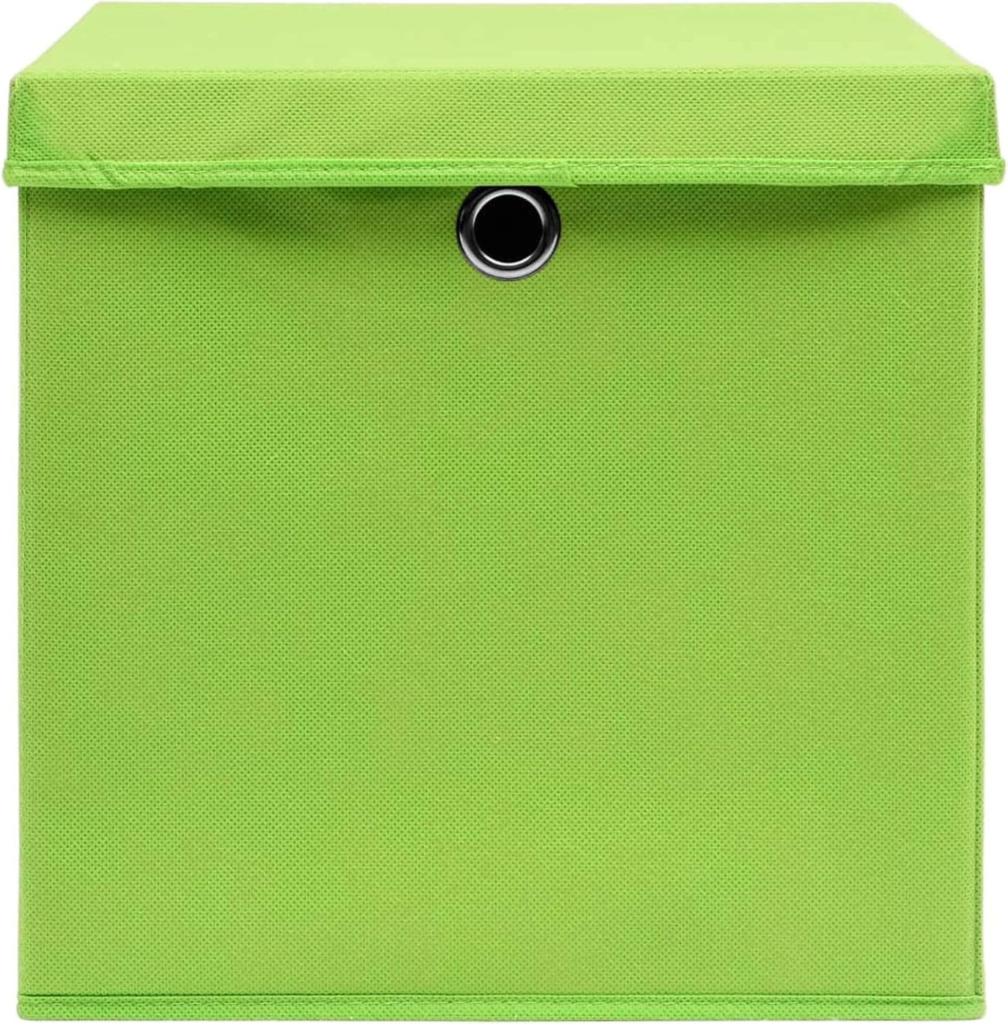  Coffre De Rangement, Coffre De Rangement Pour Coussins D'extérieur, Coffres De Rangement D'extérieur étanches Avec Housses, 10 Pièces, 28 X 28 X 28 Cm, Vert