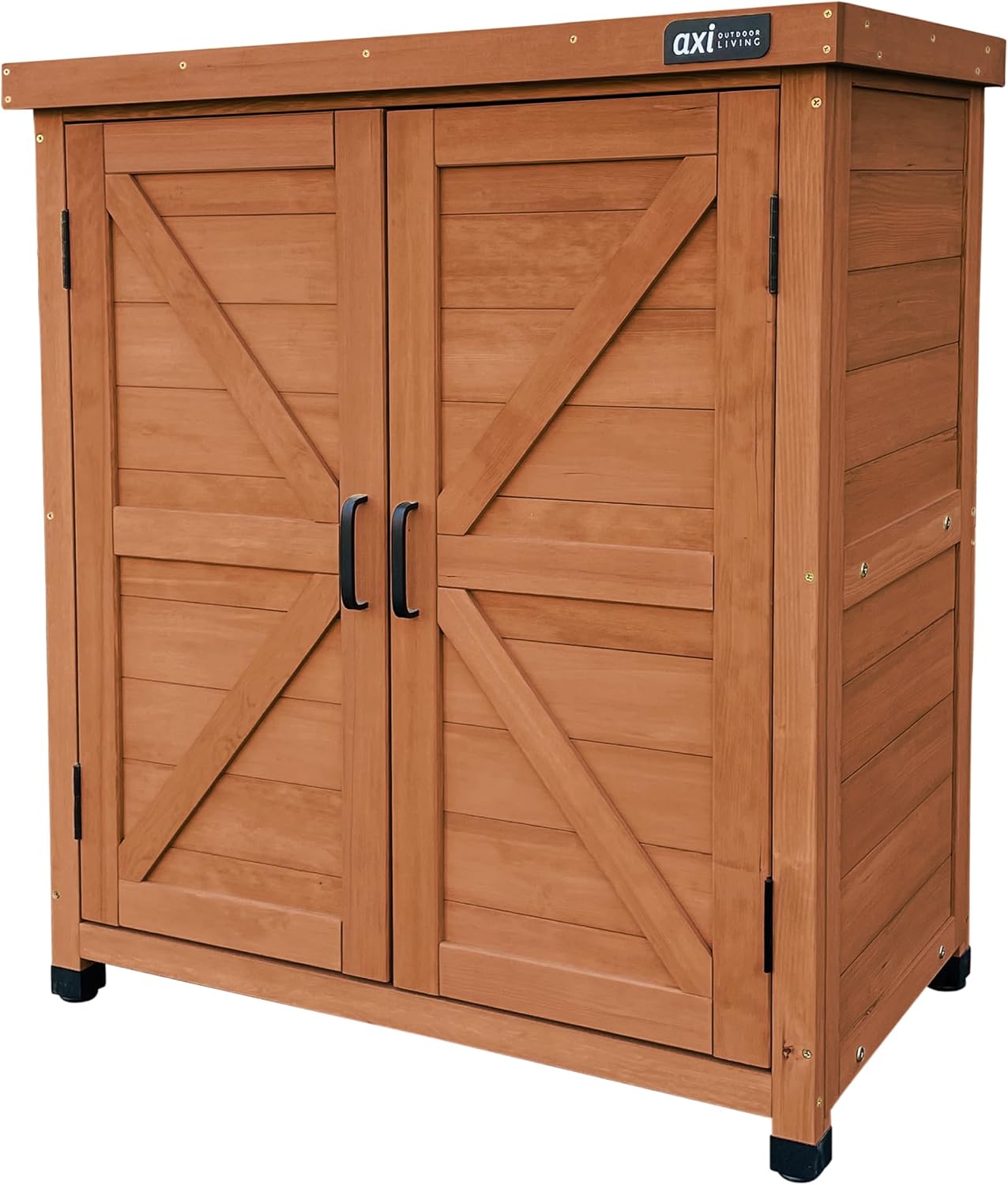  AXI Felix Armoire De Jardin En Bois Marron - 80 X 45 X 93 Cm | Armoire Exterieur, Armoire à Outils Pour Le Jardin Avec étagère/Meuble Exterieur Rangement Pour Le Jardin