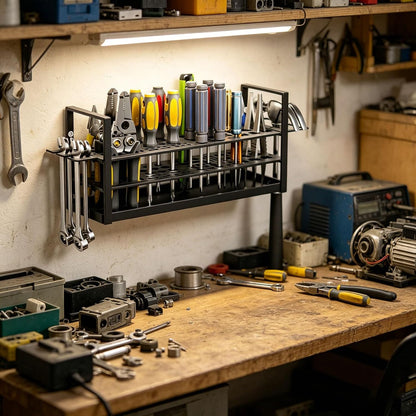  Support Mural En Métal Pour Outils - Capacité De 20 Kg - Pour La Maison, Le Garage - Planificateur D'outils Industriels