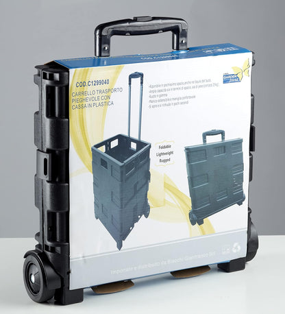  Linea Garden Friend C1299040 Chariot Transport, Noir, 38 X 33 X 36 CM