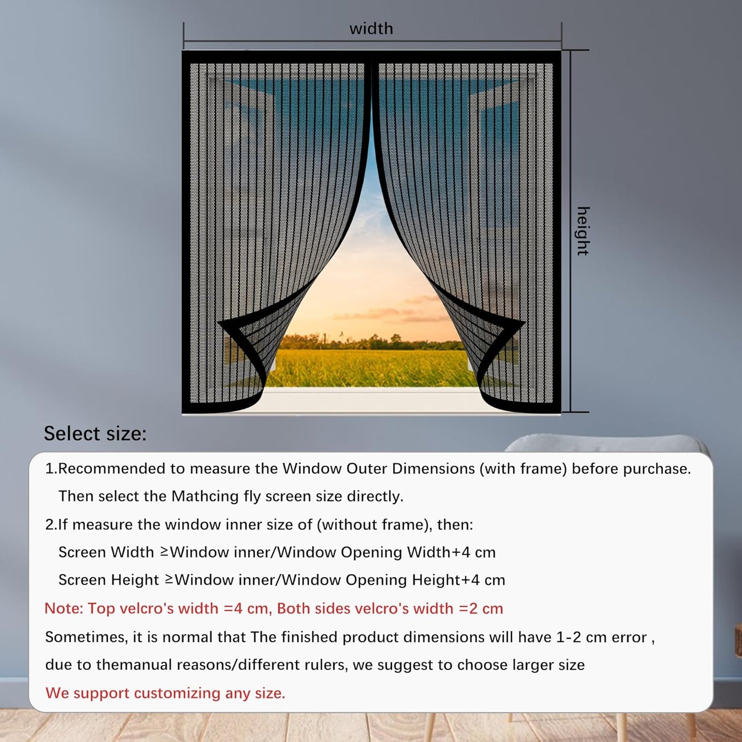  Moustiquaire Porte Fenetre 157 X 79 Cm Rideau Automatique Anti Moustique Sans Percer Facile à Installer Pour Couloirs Fenetres Patio, Noir