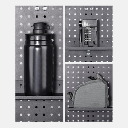  Organiseur De Panneau Perforé | Extension En D'aluminium Pour Vélo | Support Mural Pour Casque – Pour Mur, Garage, Artisanat, Bureau, Atelier