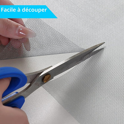 Fillis Window Fly Screen 150 X 300 Cm Fibreglass Insect Screen By The Metre DIY With Cleaning Brush, Mosquito Net For Windows, Balcony Door And Living Room, Grey