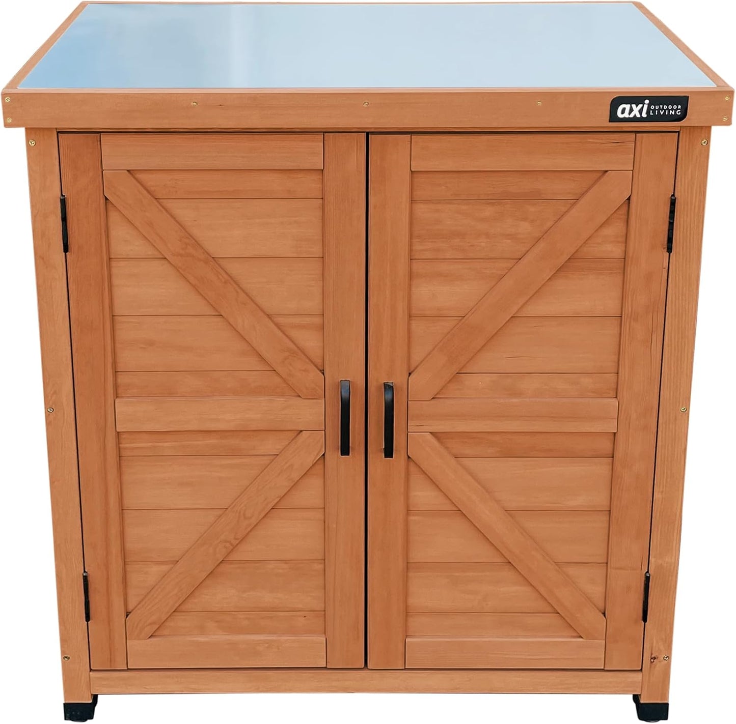  AXI Felix Armoire De Jardin En Bois Marron - 80 X 45 X 93 Cm | Armoire Exterieur, Armoire à Outils Pour Le Jardin Avec étagère/Meuble Exterieur Rangement Pour Le Jardin
