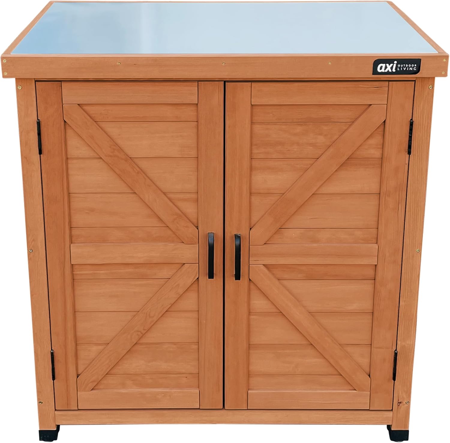  AXI Felix Armoire De Jardin En Bois Marron - 80 X 45 X 93 Cm | Armoire Exterieur, Armoire à Outils Pour Le Jardin Avec étagère/Meuble Exterieur Rangement Pour Le Jardin