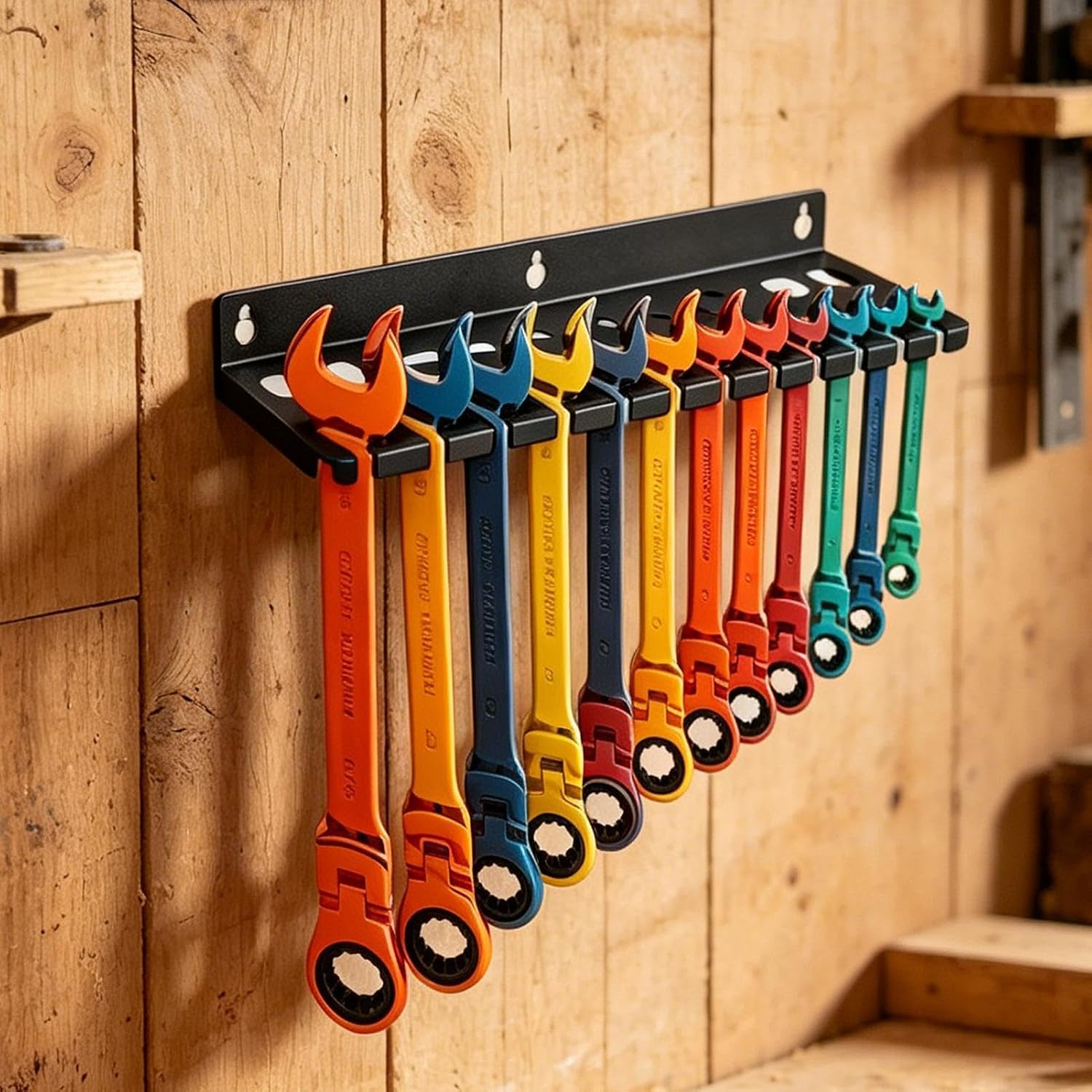  Organisateur De Clés À Douille | Robuste, Grande Capacité, Gain De Place | Organisateur Mural Pour Clés À Cliquet,pour Tournevis, Douilles, Clé Hex, Cliquet, Pinces, Cutter, Maison, Garage, Atelier