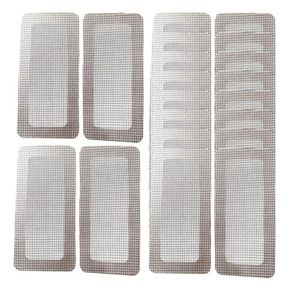  Ruban Adhésif Pour écran - Lot De 10 5 X 10 X 0,1 Cm 50 G Matériau Métallique | Patch Autocollant Imperméable, Fixation De Trous De Porte De Fenêtre, Film De Protection De Terrasse Intérieur Pour