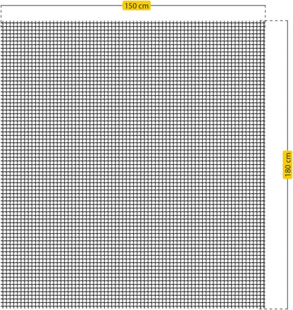  Schellenberg 20409 Mosquito Net For Windows, Can Be Cut To Size With Self-Sealing Tape, 150 X 180 Cm, Anthracite (Pack Of 2)